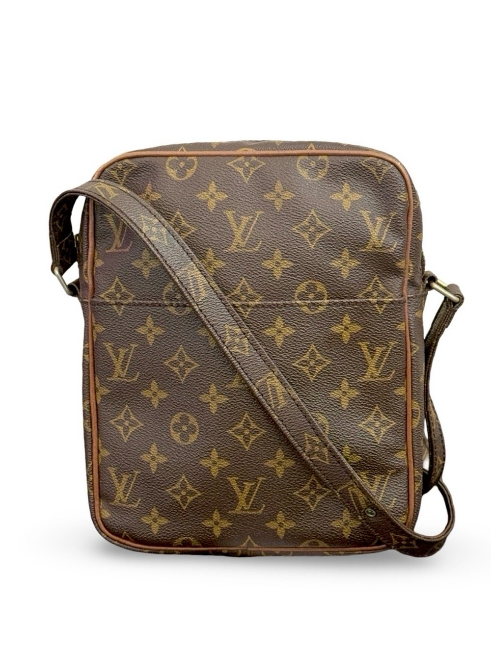 Louis Vuitton Monogram Canvas Messenger Bag in Brown and Gold